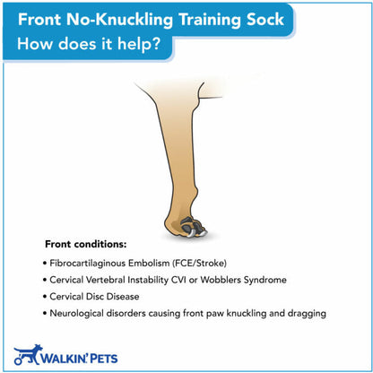 Front No-Knuckling Training Sock