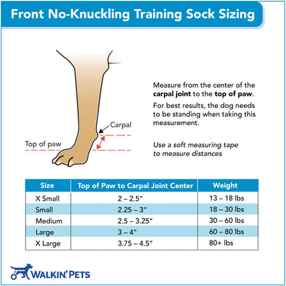 Front No-Knuckling Training Sock