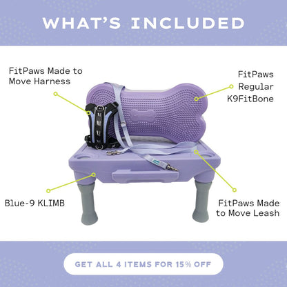 Blue-9 x FitPaws Periwinkle Training Bundle