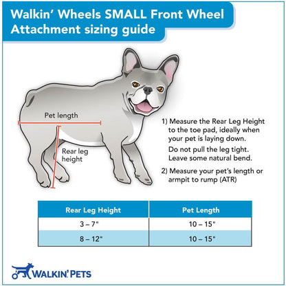 Walkin’ Wheels SMALL Front Wheel Attachment