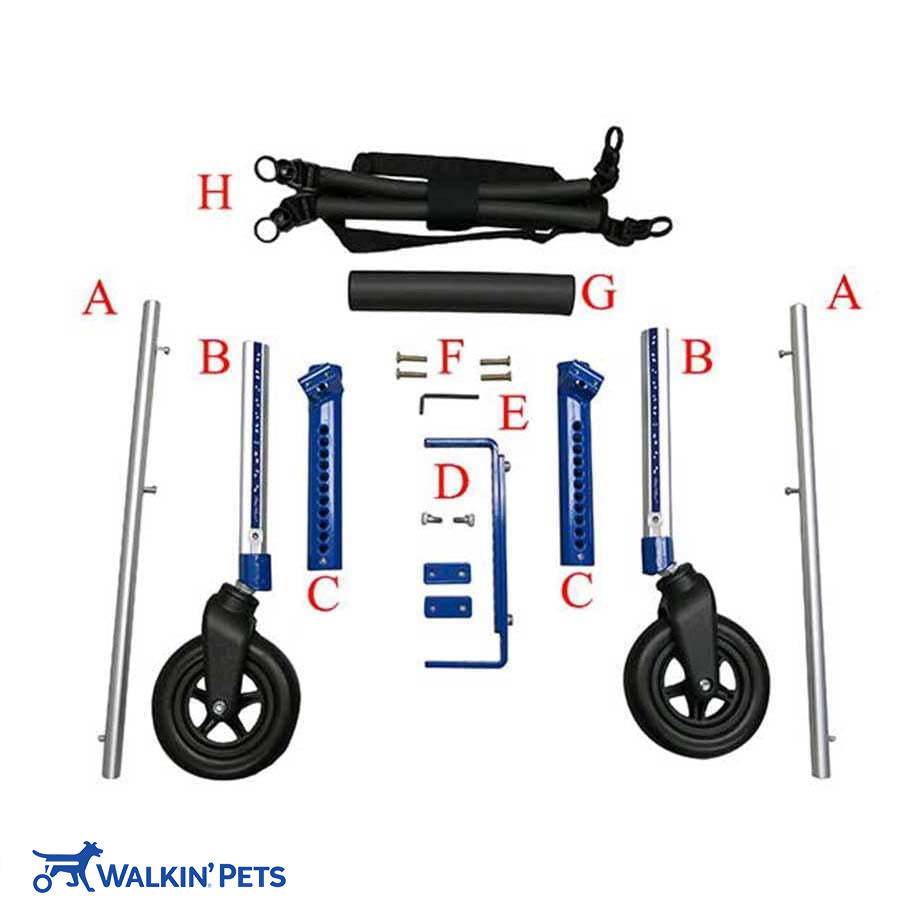 Walkin' Wheels MEDIUM Front Wheel Attachment